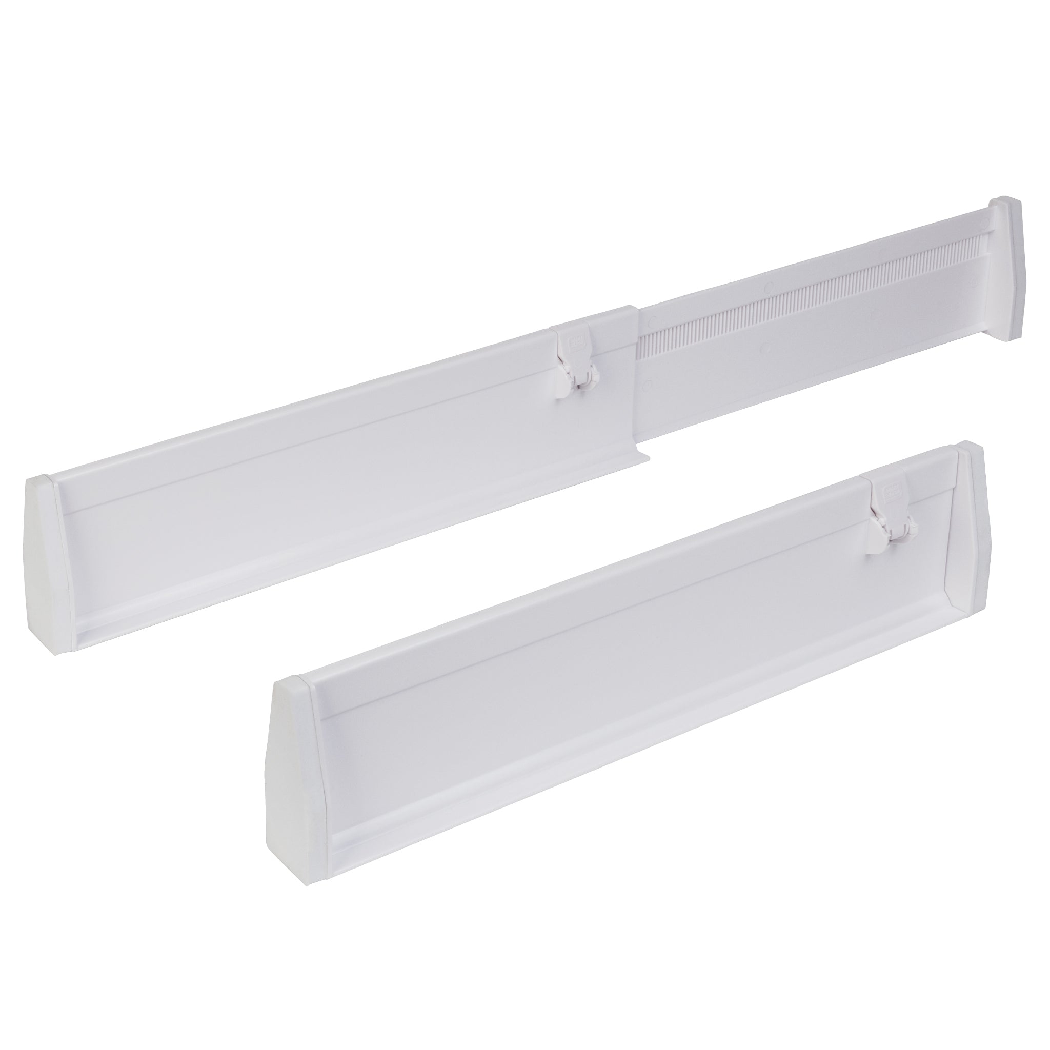 2-Pack Adjustable Drawer Dividers - White