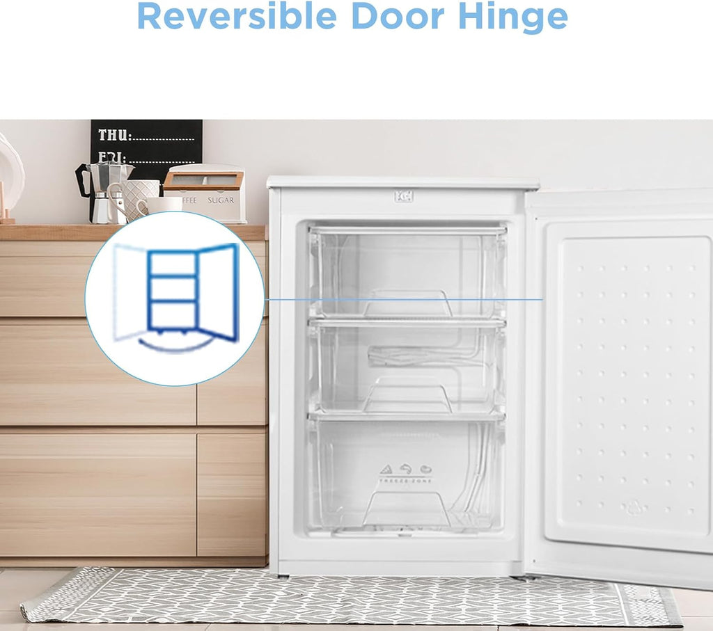 COMFEE' RCU83WH2(E) 88L Freestanding Under Counter Freezer 4 Star White