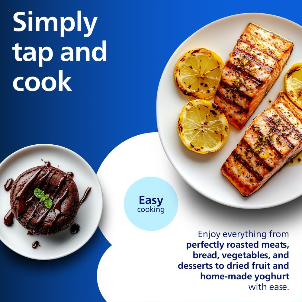 Philips AirFryer 5000 Series Flex 9.5L Megabasket Steam Airfryer Black NA565/92