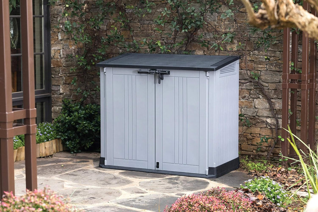 Keter Store It Out Nova 880L Outdoor Garden Storage Shed Light Grey