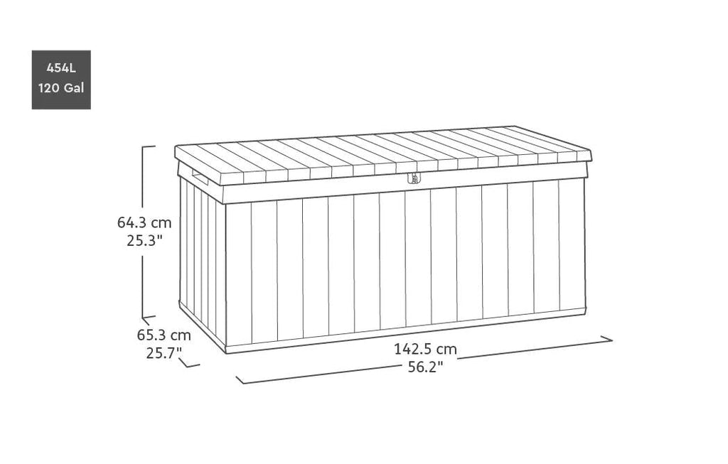 Darwin 454L Storage Box - Grey